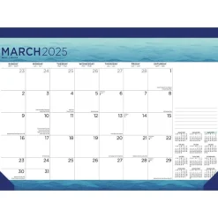 BrownTrout 2025 Seaside Currents 17" x 12" Monthly Desk Pad Calendar (9781975481285) Best