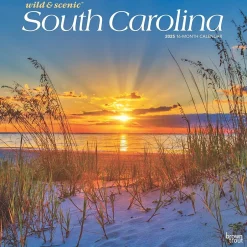BrownTrout 2025 South Carolina Wild & Scenic 12" x 12" Monthly Square Wall Calendar (9781975475710) Outlet