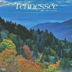 BrownTrout 2025 Tennessee Wild & Scenic 12" x 12" Monthly Wall Calendar (9781975475765) Clearance