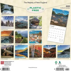 BrownTrout 2025 The Majesty of New England 12" x 12" Monthly Square Wall Calendar (9781975475178) Outlet