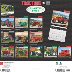 BrownTrout 2025 Tractors 12" x 12" Monthly Square Wall Calendar (9781975477868) Best