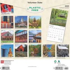 BrownTrout 2025 Volunteer State Tennessee Places 12" x 12" Monthly Wall Calendar (9781975483067) Discount