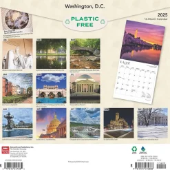 BrownTrout 2025 Washington D.C. 12" x 12" Monthly Wall Calendar (9781975475888) Clearance