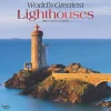 BrownTrout 2025 World's Greatest Lighthouses 12" x 24" Monthly Square Wall Calendar, (9781975475970) New