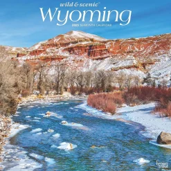 BrownTrout 2025 Wyoming Wild & Scenic 12" x 12" Monthly Wall Calendar (9781975475987) Discount