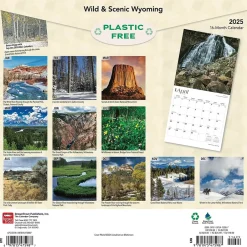 BrownTrout 2025 Wyoming Wild & Scenic 12" x 12" Monthly Wall Calendar (9781975475987) Discount