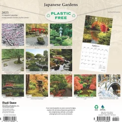 Brush Dance 2025 Japanese Gardens 12" x 12" Monthly Wall Calendar (9781975478582) Outlet