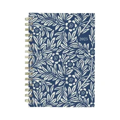 Cambridge 2025 Blockprint 5.5" x 8.5" Weekly & Monthly Planner, Hardcover, Blue (1724-200-25) Outlet