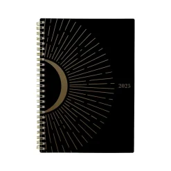 Cambridge 2025 Radiate 5.5" x 8.5" Weekly & Monthly Planner, Poly Cover, Black/Gold (1725-200-25) Discount