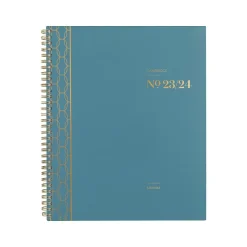 Cambridge 2023-2024 WorkStyle Balance 8.5" x 11" Academic Weekly & Monthly Planner, Teal/Gold (1606-905A-12-24) Sale