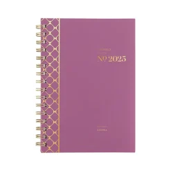 Cambridge 2025 WorkStyle Balance 5.5" x 8.5" Weekly & Monthly Planner, Poly Cover, Red Violet/Gold (1606-200-59-25) Outlet