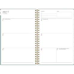 Cambridge 2024-2025 WorkStyle Classic 5.5" x 8.5" Academic Weekly & Monthly Planner, Plastic Cover, Mellow Frost Sale