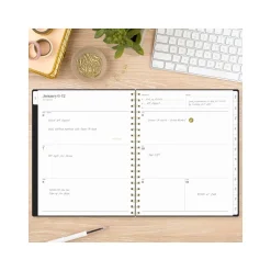 Cambridge 2025 WorkStyle Classic 8.5" x 11" Weekly & Monthly Planner, Poly Cover, Black/Gold (1606-905-05-25) New
