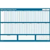 ComplyRight 2025 36" x 24" Yearly Dry Erase Wall Calendar, Vacation, Blue/White (J1712) Sale