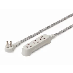 Extension Cords<360 Electrical 15' Extension Cord, 3-Outlet, French Gray (360429-FG)