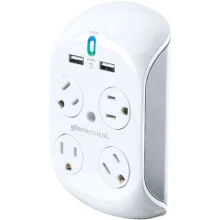 Surge Protectors & Power Strips<360 Electrical 4 Outlet Surge Protector, 918 Joules (36038)