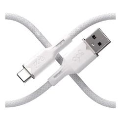 360 Electrical Fluid USB-C to USB-A Charging Cable, 5 ft., Powder (3E0792-PDW8NA)