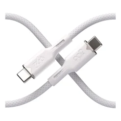 360 Electrical Fluid USB-C to USB-C Charging Cable, 5 ft., Powder (3E0793-PDW8NA)