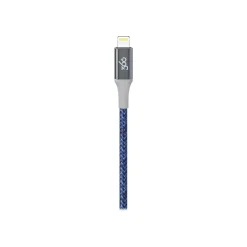 Power Cables<360 Electrical Habitat 8' USB A Male/Lightning 8-Pin Male, Navy (360651-NV)