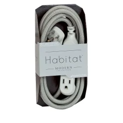 Extension Cords<360 Electrical Habitat Braided 8' Extension Cord, 3-Outlet, Multicolor (360426)