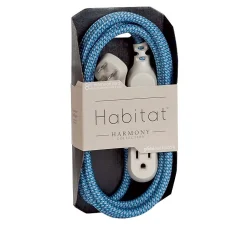 Extension Cords<360 Electrical Habitat Braided 8' Extension Cord, 3-Outlet, Multicolor (360417ST-8ES-C1)