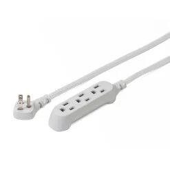 Extension Cords<360 Electrical Habitat Modern Collection 15' Extension Cord, 3-Outlet, Titanium (360429-TI-8ES)