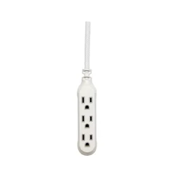 Extension Cords<360 Electrical Habitat Modern Collection 15' Extension Cord, 3-Outlet, Titanium (360429-TI-8ES)