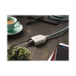 Surge Protectors & Power Strips<360 Electrical Harmony Collection Habitat+4.8A USB Extension for Most Smartphones, Cream (360614)