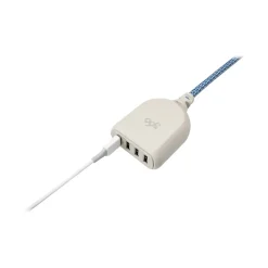 Surge Protectors & Power Strips<360 Electrical Harmony Collection Habitat+4.8A USB Extension for Most Smartphones, Cream (360614)