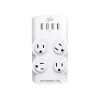 Surge Protectors & Power Strips<360 Electrical Revolve24 4-Outlet 4-USB Port Surge Protector, White (3E0775-WHT6NA)