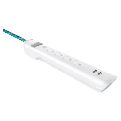 Surge Protectors & Power Strips<360 Electrical Suite 2.4 Braided 4" Cable, Mint (360563-MJ)