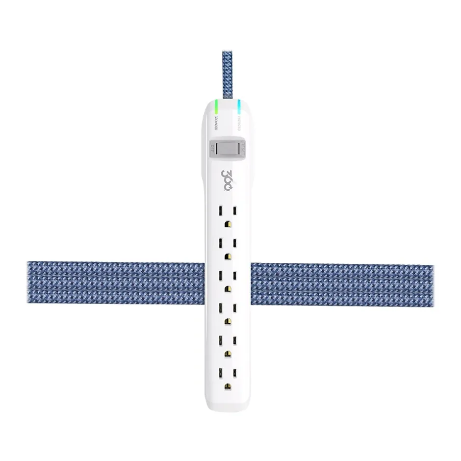 Surge Protectors & Power Strips<360 Electrical Suite Braided 3" Cable, Twilight (360313-ST)