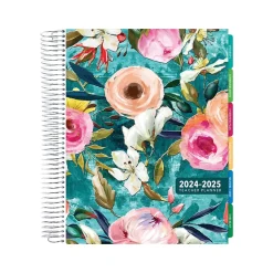Global Printed Products 2024-2025 Spring Floral 8.5" x 11" Academic Weekly & Monthly Teacher Planner, Plastic Cover Clearance