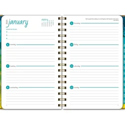 Global Printed Products 2025 5.5" x 8" Calendar Year Weekly & Monthly Planner, Paperboard Cover, Multicolor (SPLS25-58-41) Outlet