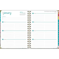 Global Printed Products 2025 8.5" x 11" Weekly & Monthly Planner, Paper Cover, Multicolor (SPLS25-8511-20) Discount