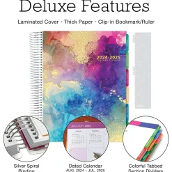 Global Printed Products 2024-2025 Deluxe Teacher 8.5" x 11" Academic Year Planner, Paper Cover, Multicolor (DTP-AY24-0012) Best