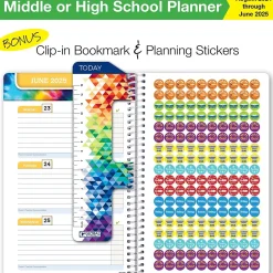 Global Printed Products 2024-2025 5.5" x 8.5" Academic Year Planner, Paper Cover, Multicolor (AY24SB558501-CP) Online