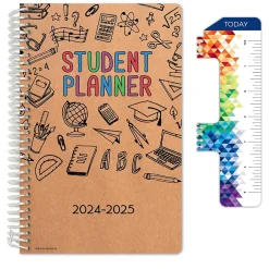 Global Printed Products 2024-2025 5.5" x 8.5" Academic Year Planner, Paper Cover, Multicolor (AY24SB558505-CP) Outlet