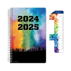 Global Printed Products 2024-2025 GPP 5.5" x 8.5" Weekly & Monthly Student Planner, Paper Cover, Multicolor, 40/Pack (AY24SM558501-CP) Hot