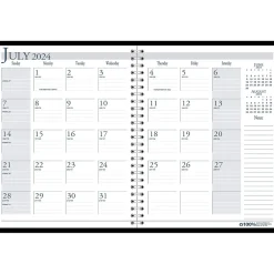 House of Doolittle 2024-2025 8.5" x 11" Academic Monthly Planner, Leatherette Cover, Bright Blue (26308-25) Clearance