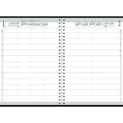 House of Doolittle 2025 8.5" x 11" Daily 4-Person Group Practice Planner, Faux Leather Cover, Black (28202-25) Hot