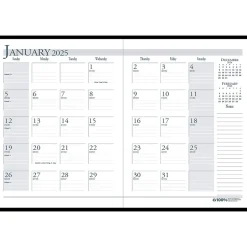 House of Doolittle 2025 8.5" x 11" Monthly Planner, Leatherette Cover, Black (26002-25) Sale