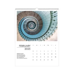House of Doolittle 2025 Abstract Architecture 11" x 14" Monthly Wall Calendar (315-25)