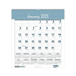 House of Doolittle 2025 Bar Harbor 6" x 7" Monthly Wall Calendar, White/Blue (330-25) Hot