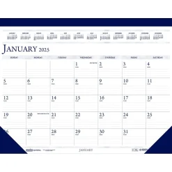 House of Doolittle 2025 Classic 18.5" x 13" Monthly Desk Pad Calendar, White/Blue (1506-25) Best