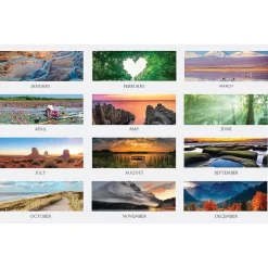 House of Doolittle 2025 Earthscapes Scenic 12.25" x 26" Three-Month Wall Calendar (3638-25) Clearance