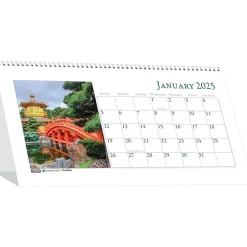 House of Doolittle 2025 Earthscapes Gardens 8.5" x 4.25" Monthly Desk Calendar (309-25)