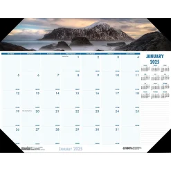 House of Doolittle 2025 Earthscapes Coastlines 22" x 17" Monthly Desk Pad Calendar (178-25) Discount