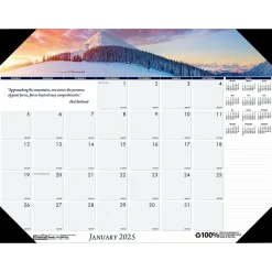 House of Doolittle 2025 Earthscapes Mountains of the World 22" x 17" Monthly Desk Pad Calendar (176-25) Online