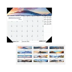 House of Doolittle 2025 Earthscapes Mountains of the World 22" x 17" Monthly Desk Pad Calendar (176-25) Online